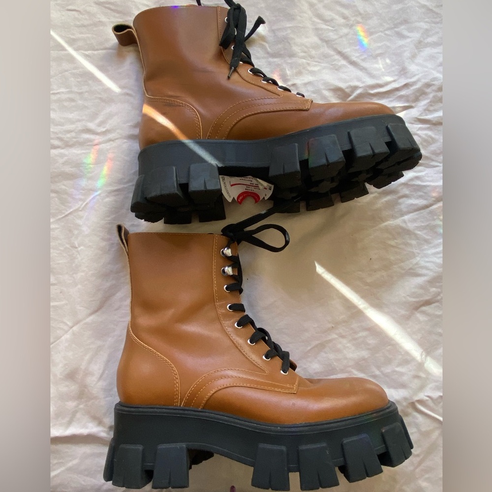 Marc Fisher Brown Platform Boot